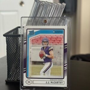 Donruss Rated Rookie J.J. McCarthy Card